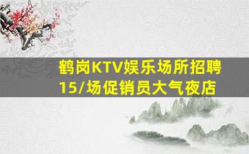鹤岗KTV娱乐场所招聘15/场促销员大气夜店